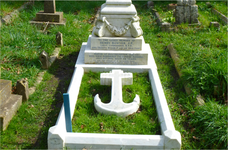 A grave in Southampton cemetery for Henry Bowyer – Mayor /Titanic.