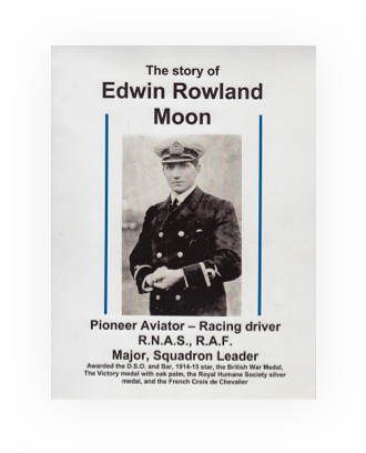A book cover for The story of Edwin Rowland Moon.